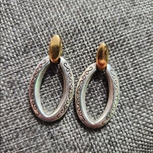 Brighton Two-Tone Post Drop Earrings